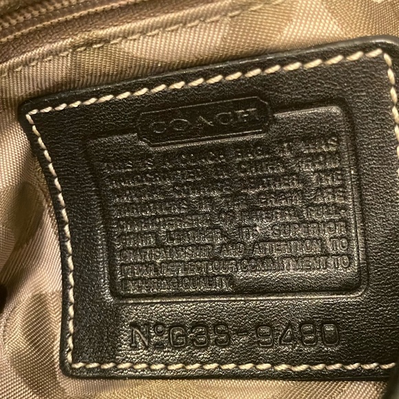 Coach vintage black leather Shoulder and crossbody.Vintage #9480 - Picture 2 of 6